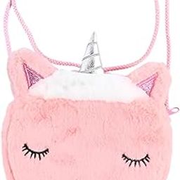 syga Girls Cute Unicorn Plush Sling Bag for Kids Soft & Adorable Crossbody Bag-picture-30