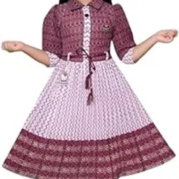 Kid Girls Chiffon Stylish Frock Dress-picture-16