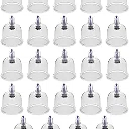Hijama Plastic 24 Cups Set, Pack of 24 Unbreakable (Transparent) (B5)-picture-29