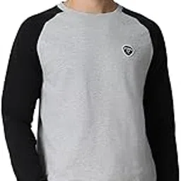 peter england Men's Poly Cotton Patterned Round Crew Neck Sweatshirt-picture-33