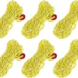Merishopp 4MM Camping Tent Reflective Guyline Rope Cord Paracord Yellow Sporting Goods|| Outdoor Sports|| Camping & Hiking|| Tents & Canopies|| Tent & Canopy Accessories-image-59