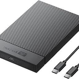 SAN ZANG MASTER 2.5 Inch Hard Drive Enclosure, 6Gbps USB 3.1 Gen 1 to SATA III High-Speed Transmission for 7-9.5MM HDD SSD Enclosure, USB-C to USB-C, Support UASP Trim for Windows PS4 Xbox (Black)-image-80