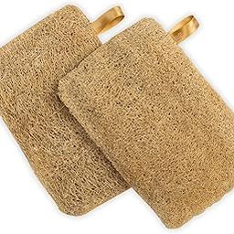 Nat Habit - Back To Natural Secrets Everyday Nat Habit Natural Sun Dried Bath Loofah | Body Sponge & Scrubber for Men & Women | Organic Luffa for Bath Shower Skin Exfoliation (Pack of 2)-picture-6