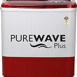 SHARP 8 kg, 5 Star Semi Automatic Top Loading Washing Machine with Quadroniq Pulsator I JAPAN QUALITY I 1300 RPM I 3 Wash Programme Gentle, Normal, Heavy, ES-SD80NB-TR Ruby Red-image-0