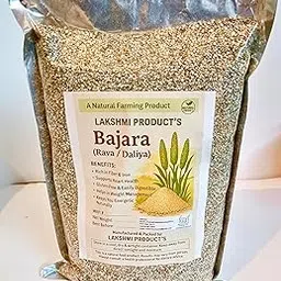 LAKSHMI Bajara (Pearl Millet)1 kg Daliya, Rava,Oat's for Eating & Cooking | Nutritious Bajra Daliya | Pearl Millet Dalia 1000 Gram (1 KG, Bajara Daliya/Porridge)-image-31
