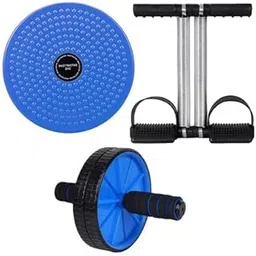 MAGZI- Double Spring Tummy Trimmer with Ab Roller & Tummy Twister | Waist Trimmer | Ab Exerciser | Double wheel Ab Roller | Fat Burner | Weight Loss | Body Toner | Abdominal Exerciser | Fitness Combo Kit-picture-21