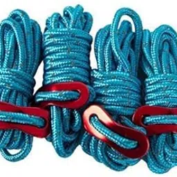 BNF® Premium Reflective Nylon Guyline Rope 5 Pack 6.65ft 4mm Trip Length for Outdoor Tent, Awning, Tarp, Hammock “ High Strength, Aluminum Tensioner, Lightweight, Durable, Tough, Blue-image-31