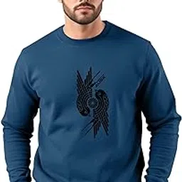 ausk Original Fleece Crafted Round Neck Sweatshirt Men's ||Oversize Winter Sweatshirts-picture-30