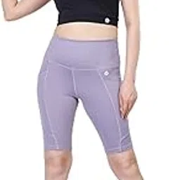 vinnexa Women's High Waist Shorts with Side Pockets Stretchable Gym & Yoga Workout Shorts for Women-picture-11