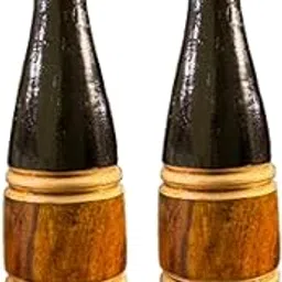 BlackAnt Sports mugdar Indian Clubs, Traditional Clubbell for Exercise (Pair of 2, Black) (1, Kilograms)-image-30