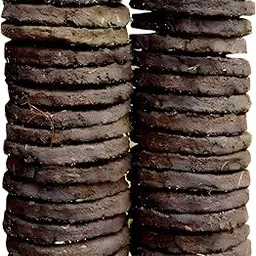 Organic Manure। Hand Made Fresh Cow Dung Cakes as Organic Fertilisers for Home Gardening, or Puja and havan Materials (Pack of 20).-picture-28