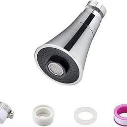 WE-CEF Kitchen Faucet Head Replacement, Kitchen Sink Faucet Parts, Pull Down Faucet Sprayer Head Nozzle, Stream Spray and Pause Mode Can Rotate 360°(Faucet Head, Set of 1)-image-68