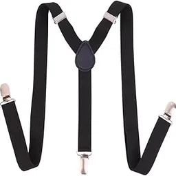 mippo 120cm Adjustable Men's Suspenders with 3 Clips Y Back Elastic Braces for Trousers-picture-10