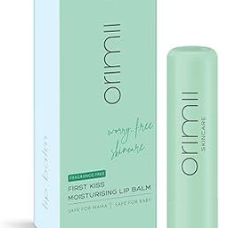 Orimii First Kiss Lip Balm for Moisturizing Dry Lips | Light, Non Sticky & Nourishing Lip Balm | Fragrance & Colour Free - Safe For Mom & Baby-picture-4
