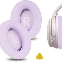 Geekria QuickFit Replacement Ear Pads for Bose New QuietComfort QC45, QC35, QC35 ii, QC25, QC15, QC2, AE2, AE2i, AE2w, SoundTrue, SoundLink AE 2 Ear Cushions, Repair Parts (Purple)-image-12