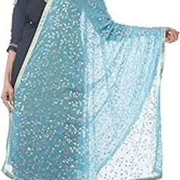 traditions bazaar Women's Gold Printed Chiffon Dupatta (2.25 Meters)-picture-47