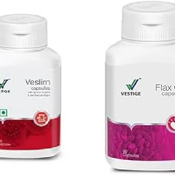 Vestige Veslim Capsules with Flax Oil, 90 Capsules-image-3