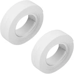 HopeWise Sealing Tape 3.18 M Self-Adhesive Tapes PVC Sealing Strip Tape Anti-Moisture Bathroom Sticker Sink Door Window Slot Strip Efficient Super Tightness (Small, Colour : White, Set of 2)-picture-13