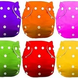 BLUESPUN Certified Cotton Cloth Diapers For Baby | Washable & Reusable | 0-3 Years | Freesize | Adjustable | Reduces Rash | With Quick Dry Pad/Insert | Multicolour-image-30