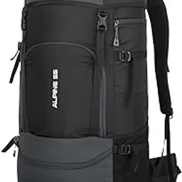 trawoc ALPINE 55 Liter Travel Backpack Front & Top Loading Camping Rucksack Hiking Trekking Bag for Men & Women, SHK007-picture-32