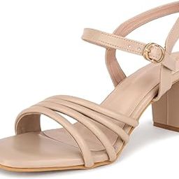 trase Women's Ankle Strap Block Heels Sandals| Fashionable Sandals for Women & Girls | Light weight, Soft Footbed, Comfortable & Stylish - (47066)-picture-36