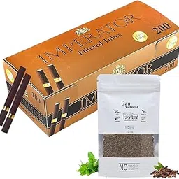 GAU WELLNESS 100% Tobacco-Free & Nicotine-Free Smoking Mixture With 100% Natural & Ayurvedic Herbal Smoking Blend 1 Pack (1 oz/ 30g) With Seduce-Brown-Tube (200 tubes per box)-picture-20