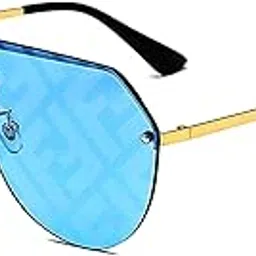 visions india Uv 400 Protected Retro Avaitor Rimless Unisex UV Protected Sunglasses-picture-26