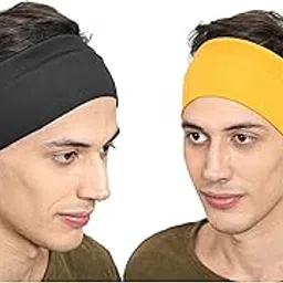 bismaadh Workout Headband for Women & Men - Wide, Moisture Wicking & Non-Slip Exercise Hairband or Sports Sweatband - Keep Your Hair in Place - Performance Stretch & Ideal for Running & Yoga-picture-12