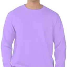 lasmo Full Sleeve Round Neck Regular Fit Plain sweatshirt for winters.-picture-21