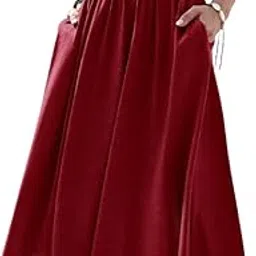 classy fashion Fashionable Solid Colour Casual A-Line Skirt for Women and Girls-picture-45