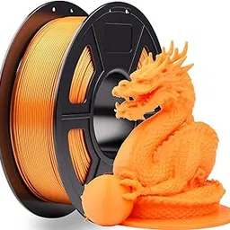 PLA 3D Printer Filament Orange 1KG, Fast Printing Speed Pumpkin PLA, Clean Wound Dimensional Accuracy +/-0.03mm, 1KG/Spool-picture-13
