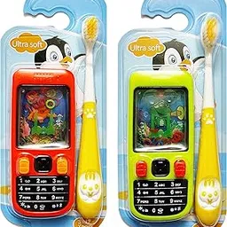 YUNICRON MAX Ultra Soft Bristles Kids Manual Toothbrush With Water Game (Pack Of 2),Multicolour-picture-67