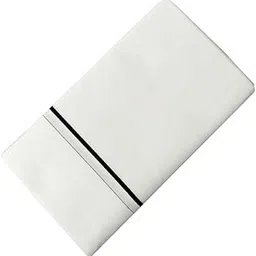 kitex SMARTLINE WHITE SINGLE DHOTI NARROW BORDER - BLACK COLOUR-picture-53