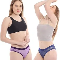 el elgante Pack of 2 Women Bikini Blue & Purple Lace Net Panty (Pp-13Mladb-P) | ELGANTE_PP-13MLADB-P-picture-40