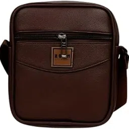 P&v enterprises Faux-Leather Messenger Sling Bag (dark Brown)-picture-26