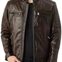 leather retail Pure Genuine Leather Biker Jacket For Men-picture-16