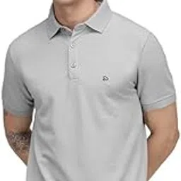 Solid Polo T-Shirt for Men | Wrinkle-Free with Colour Lock Technology | Soft & Breatheable Rich Cotton Blend | 2X Durability & Shape Retention-image-14