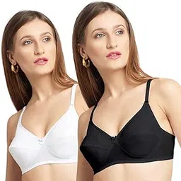 daisy dee Women's Cotton Non Padded Wirefree Full Coverage Bra_Pk of 2_(Black/White_34B)- NMELN-picture-54