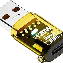 Wefly USB C Female to USB Male Adapter 120W 10Gbps USB 3.2 Type C to Type A Charger OTG Converter Compatible for iPh/one 11 12 13 14 15 Pro Max, Galaxy Note 10 S20 Plus 20, Earphone (Mix Colour)-image-91