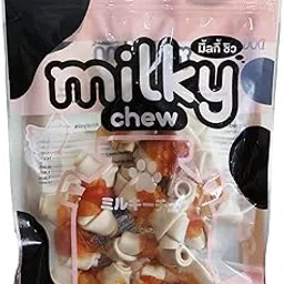 Milky Chew Chicken & Milk Flavored Bone Style Dog Treats, Nutrients Rich Snacks for Training & Rewards, Suitable for All Dog Breeds-picture-24