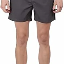 pepe jeans Men's 100% Cotton Boxers Solid Shades, Soft & Breathable, 2 Side Pockets_Grey_XL-picture-23