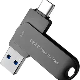 Flash Drive 256GB for Phone, HUNPINS USB C Thumb Drive Hight-Speed, Multi Port Memory Stick Compatible Android Phone/Tablet and PC (256GB, Black)-picture-50