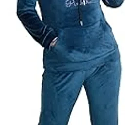 Pink shell VELVET TRACK SUITS FOR WOMENS-picture-47