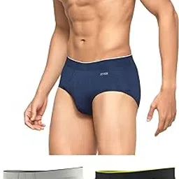 xyxx Men's Uno Regular Fit Micromodal Briefs with No Marks Waistband (Pack of 3)-picture-14