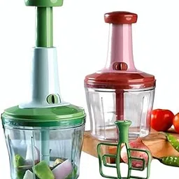 Manual Food Chopper with 4 Blades, 1000 ml Capacity, Stainless Steel Construction-picture-16