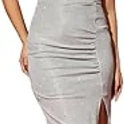 vaararo Lycra Sleeveless Party Dress for Women | Bodycon Shimmery Spaghetti Strap Outfit-picture-34