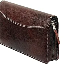 sukeshcraft Multiple Cheque Book Holder | Original Leather Holds Upto 8 Cheque Books (2Tone Brown)-picture-37