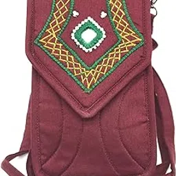 sriaog Handmade Canvas Small bag For Women's Sling Crossbody Cotton Bag with Stylish Design for girls (Pack of 1)-picture-12
