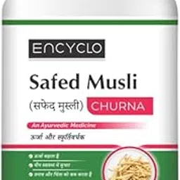 Encyclo Essentials Safed Musli Powder: Natural Vitality Booster, Stamina, Strength & Immunity Support for Men & Women - 100g-image-34