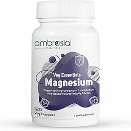 Ambrosial Magnesium Complex Food Supplement | Increases Muscle Functions | Reduces Tiredness | Boosts Energy Levels (Pack of 1-120 Capsules)-picture-32
